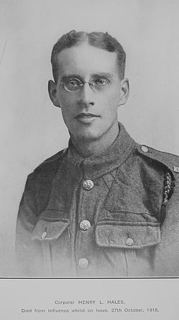 Hales H L Cpl G-33898 32nd Middlesex Regiment