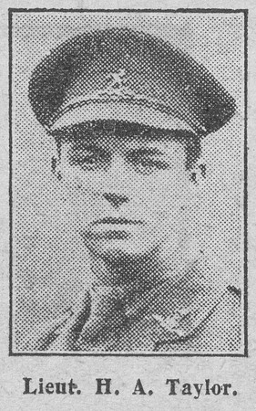 Taylor H A Lt MC Royal Flying Corps The Graphic 21st Aug 1916