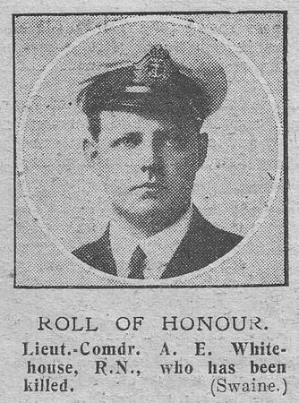 Whitehouse A E Lt Comm HM Sub L10 Royal Navy The Graphic 19th Nov 1918