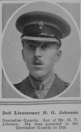 Johnson H G 2nd Lt 1st Grenadier Guards The Sphere 6th Oct 1917