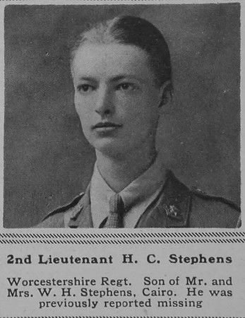 Stephens H C 2nd Lt 1st Worcs Regt The Sphere 24th Aug 1918