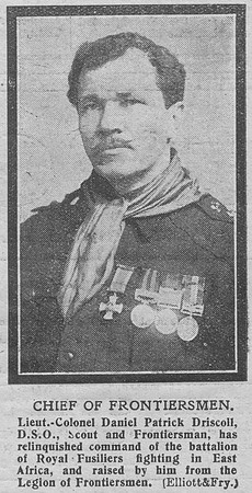 Driscoll D P Lt Col DSO 25th Royal Fusiliers The Graphic 12th July 1918