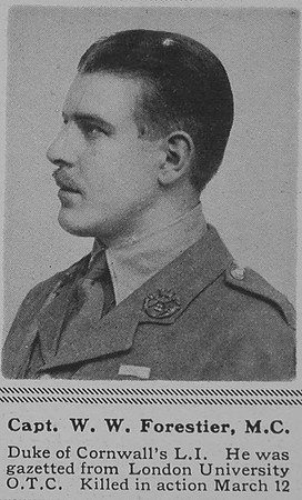 Forestier W W Captain MC DCLI The Sphere 20th Apr 1918