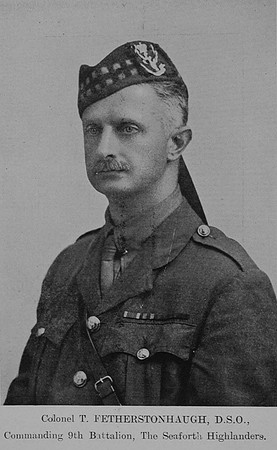 Fetherstonhaugh T Col DSO 9th Seaforth Highlanders The Sword Of The North Highland Memories Of The Great War - Dugald MacEchern