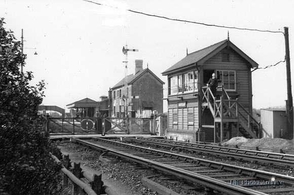 The New Signal Box Ashtead Station 1930