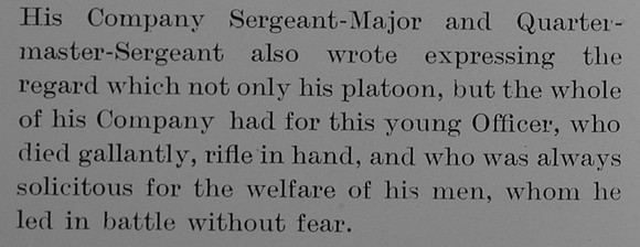 Bastard W Lt 2nd Bedfordshire Regient Obit Part 4 The Bond Of Sacrifice Vol 1