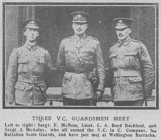 Three VCs Scots Guards The Graphic 30th Oct 1918