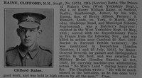 Raine C Sergt MM 19751 12th West Yorkshire Regiment Obit De Ruvignys Roll Of Honour Vol 4
