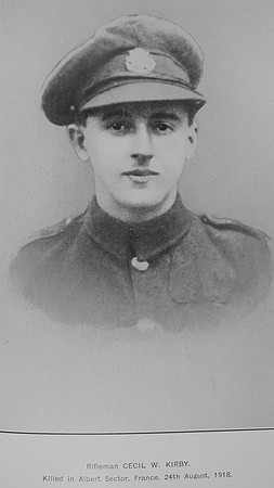 Kirby C W Rfn G-28872 1st East Surrey Regiment