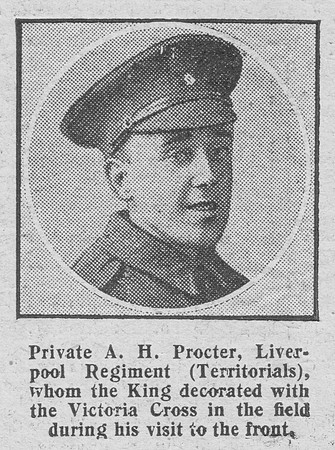 Procter A H Pte VC 5th Kings Liverpool Regiment The Graphic 17th Aug 1916