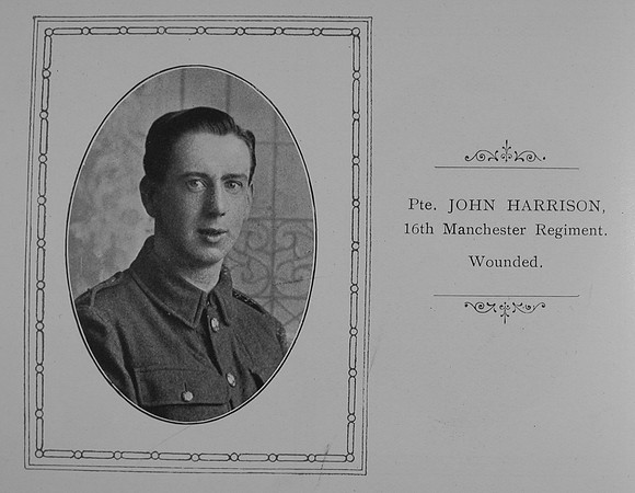 Harrison J Pte 16th Manchester Regiment William Graham Co Roll Of Honour