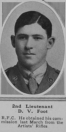 Foot D V 2nd Lt RFC The Sphere 25th Aug 1917