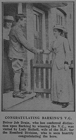 Drain J Dvr VC Royal Field Artillery The Graphic 16th July 1915