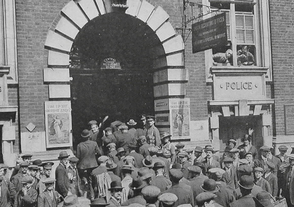A Group Of Two Hundred Cornishmen Who Travelled To London to Enlist