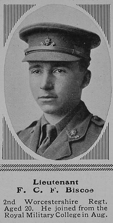 Biscoe F C F Lt 2nd Worcestershire Regiment The Sphere 10th Jul 1915