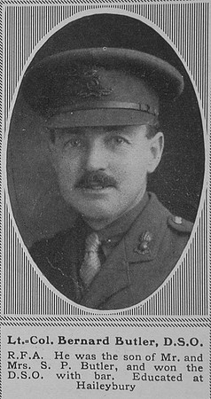 Butler B Lt Col DSO RFA The Sphere 7th Dec 1918