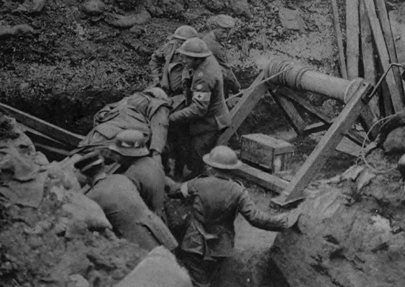 German Prisoners Helping At A Highland Dressing Station