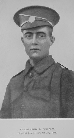 Chandler F D Cpl 300251 5th London Regiment