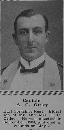 Ottley A G Captain 2nd East Yorkshire Regiment The Sphere 27th Jan 1917