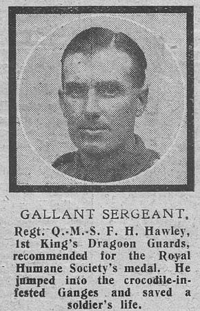Hawley F H Reg QMS 1st Dragoon Guards The Graphic 5th Oct 1918