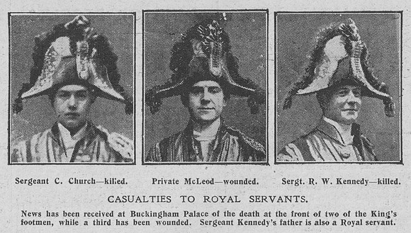 Royal Servants Casualties Photos The Graphic 18th July 1916