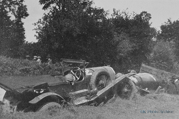 The Crash At White Horse Corner Le Mans 1927