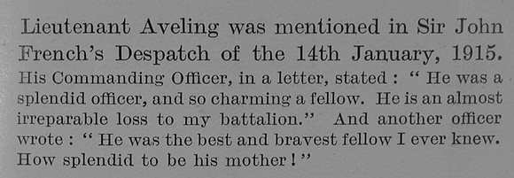 Aveling L N Lt 2nd Connaught Rangers Obit Part 4 The Bond Of Sacrifice Vol 2