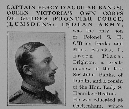 Banks P D Captain Indian Army Obit Part 1 The Bond Of Sacrifice Vol 2