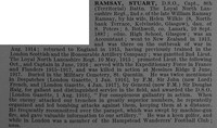 Ramsay S Captain 8th Loyal North Lancs Regiment Obit De Ruvignys Roll Of Honour Vol 4