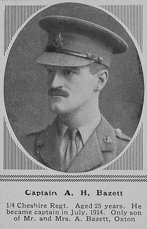 Bazett A H Captain 4th Cheshire Regt The Sphere 25th Sep 1915