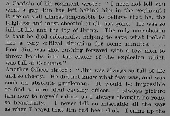 Beech R A J Lt 16th Lancers Obit Part 6 TheBond Of Sacrifice Vol 2