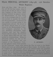 Anthony P Major 15th Welsh Regiment Obit Dulwich College Roll Of Honour