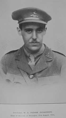 Richardson W A I 2nd Lt 1st Queens Own Royal West Kent Regiment