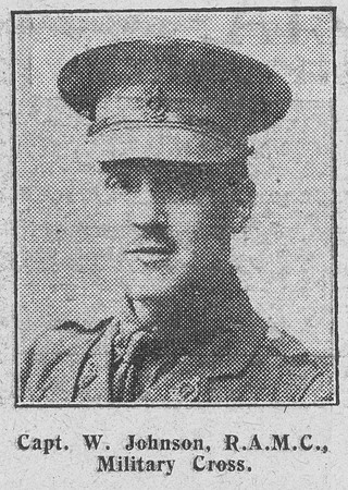 Johnson W Captain MC Royal Army Medical Corps The Graphic 26th Aug 1916