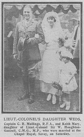 Mullings C R Captain Royal Field Artillery The Graphic 18th Oct 1918