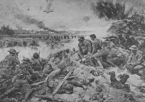 The Stand Of The Durham Light Infantry At Merville On 11th April 1918