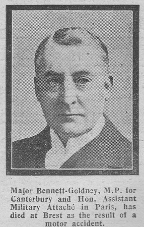 Bennet-Goldney F Major Army Service Corps The Graphic 29th July 1918