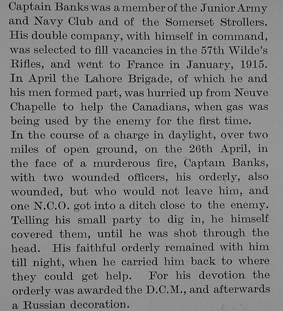 Banks P D Captain Indian Army Obit Part 4 The Bond Of Sacrifice Vol 2
