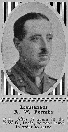 Formby R W Lt RE The Sphere 28th Apr 1917
