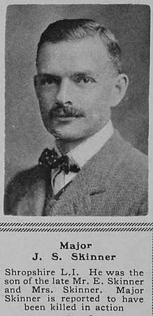 Skinner J S Major 2nd Shrop LI The Sphere 5th May 1917