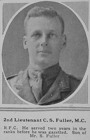 Fuller C S 2nd Lt MC RFC The Sphere 5th Jan 1918