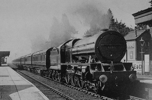 No 6139 Ajax Through Bushey c.1955