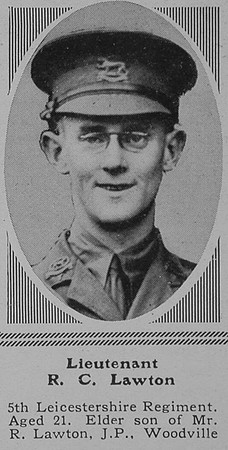 Lawton R C Lt 5th Leics Regt The Sphere 11th Dec 1915