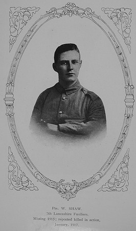 Shaw W Pte 7th Lancashire Fusiliers William Graham & Co Record Of Great War