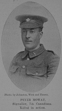 Mowat P Sig 7th Canadian Infantry (British Columbia Regiment) The Sword Of The North Highland Memories Of The Great War - Dugald MacEchern