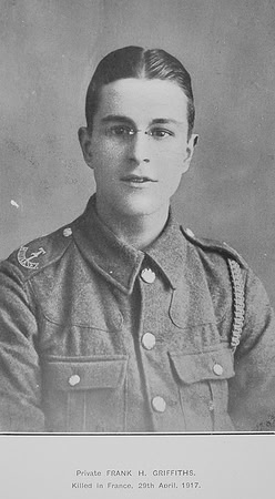 Griffiths F H Pte G-43657 17th Middlesex Regiment