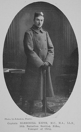 Keith B Captain 10th Cameronians The Sword Of The North Highland Memories Of The Great War - Dugald MacEchern