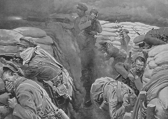 A Gas Attack On The British Trenches