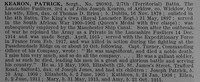 Kearon P Sergt 280802 7th Lancashire Fusiliers Obit De Ruvignys Roll Of Honour Vol 4