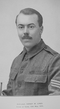 Lines S M 2nd Lt 5th London Regiment